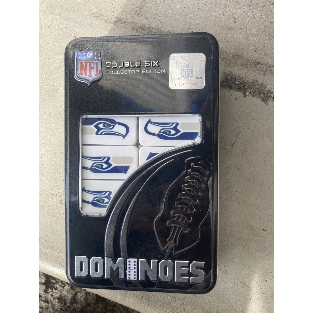 Seattle Seahawks NFL Football Double Six Collector Edition Dominoes